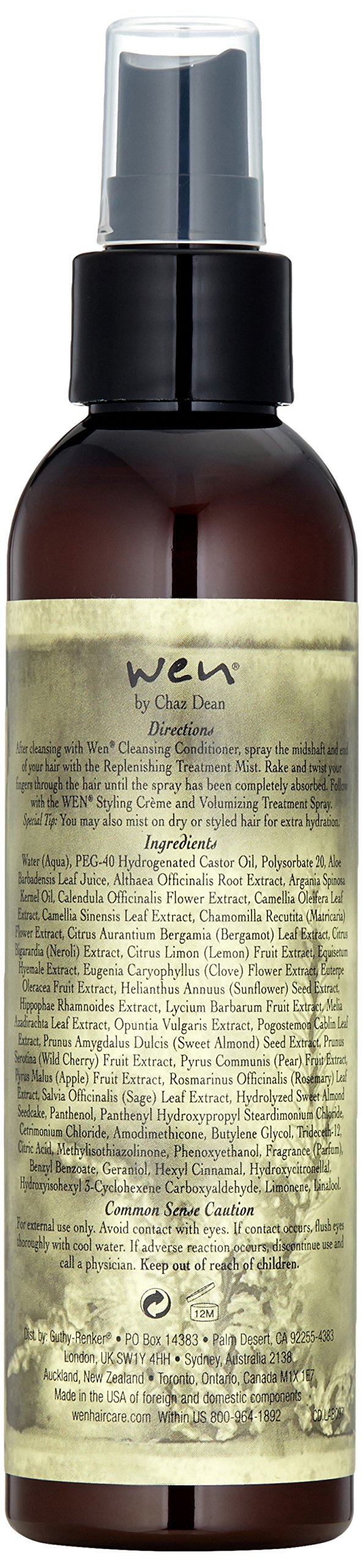Amazon.com: WEN by Chaz Dean Sweet Almond Mint Replenishing